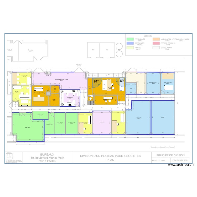 VALIN V16 NODAL SEPARE 2. Plan de 26 pièces et 394 m2