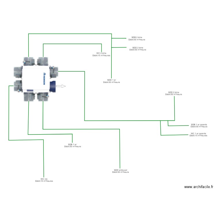 VMC Bovenbegh. Plan de 0 pièce et 0 m2