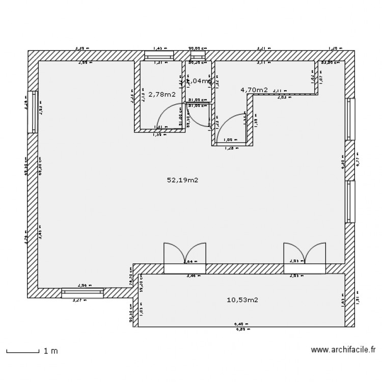 Etage1_vide. Plan de 0 pièce et 0 m2