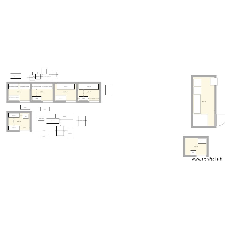 ancien labo substrat . Plan de 0 pièce et 0 m2