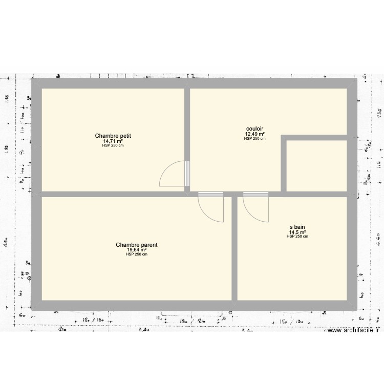 Virginie Lapraz. Plan de 7 pièces et 124 m2