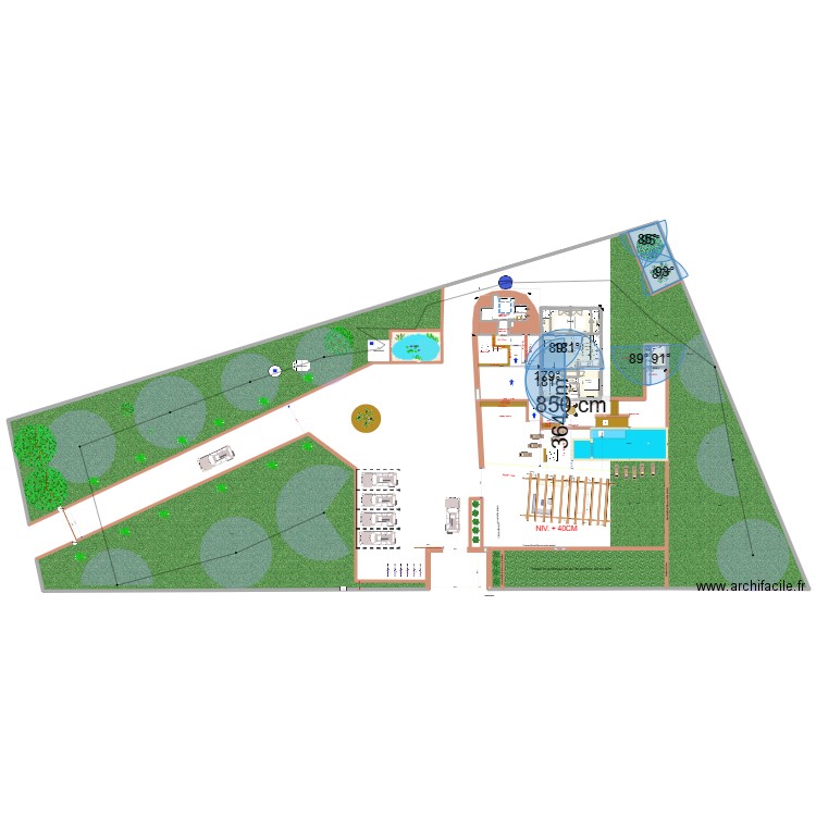 piano completo. Plan de 0 pièce et 0 m2