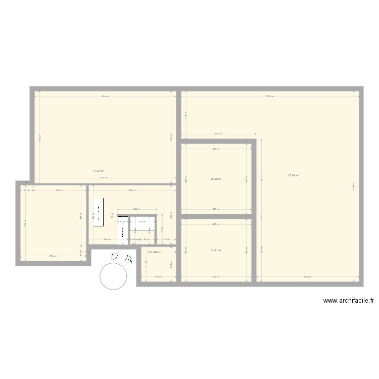 maison 4. Plan de 5 pièces et 182 m2