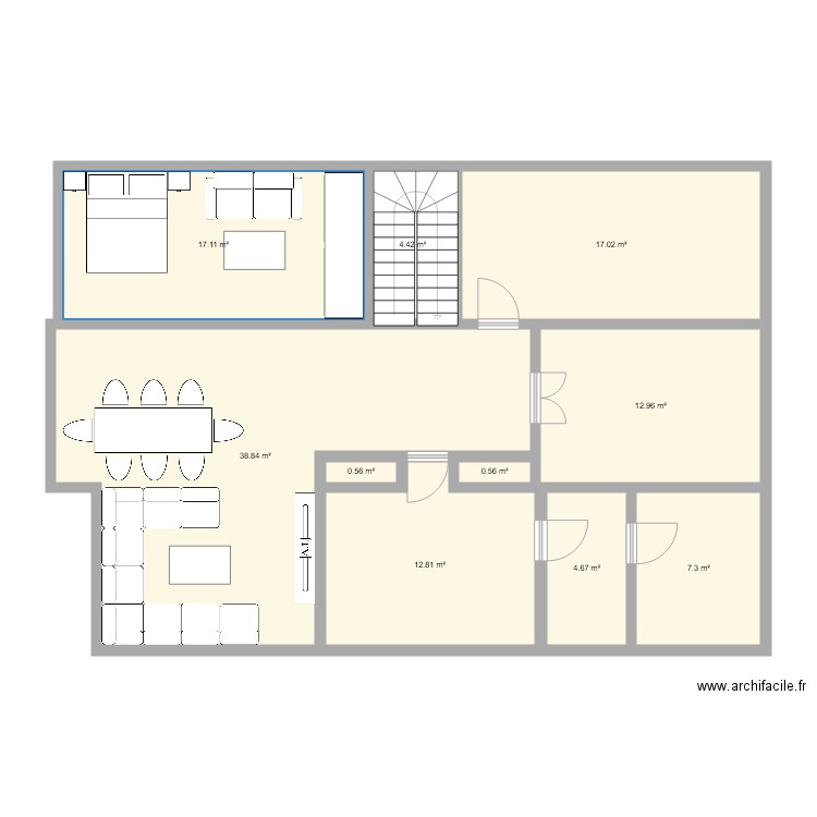 SOUS SOL nv. Plan de 0 pièce et 0 m2