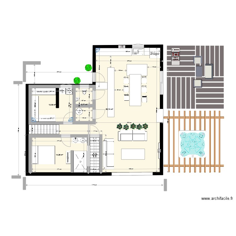 maison 5 PAR 10 AVEC NEW ENTREE. Plan de 0 pièce et 0 m2