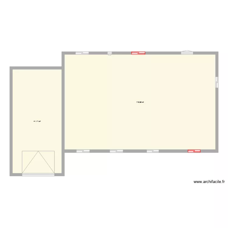 original fenetre a modifier. Plan de 