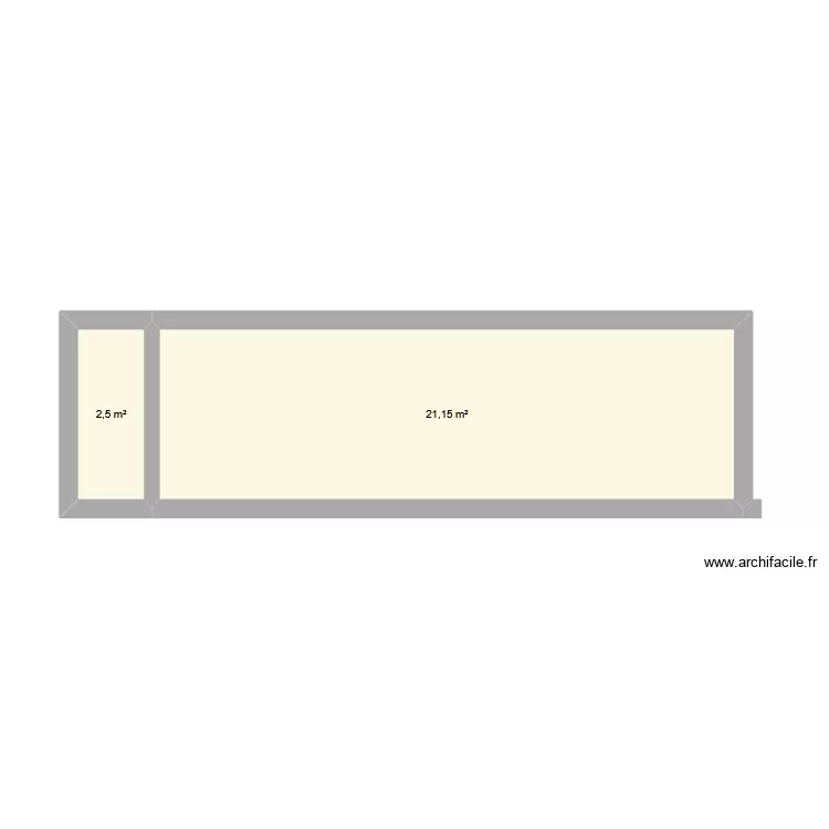 piscine. Plan de 2  et 24 m²