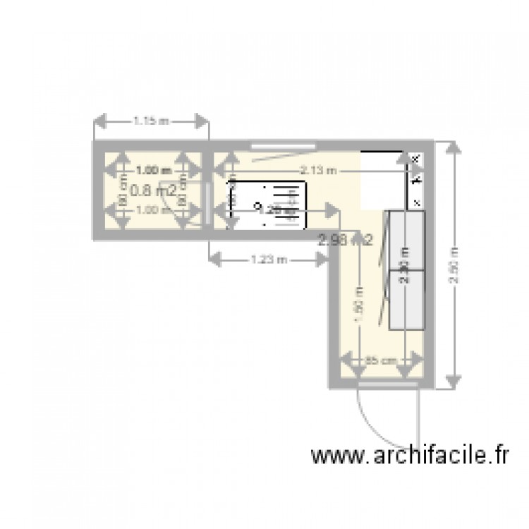 PLAN CUISINE TRETAIGNE. Plan de 0 pièce et 0 m2