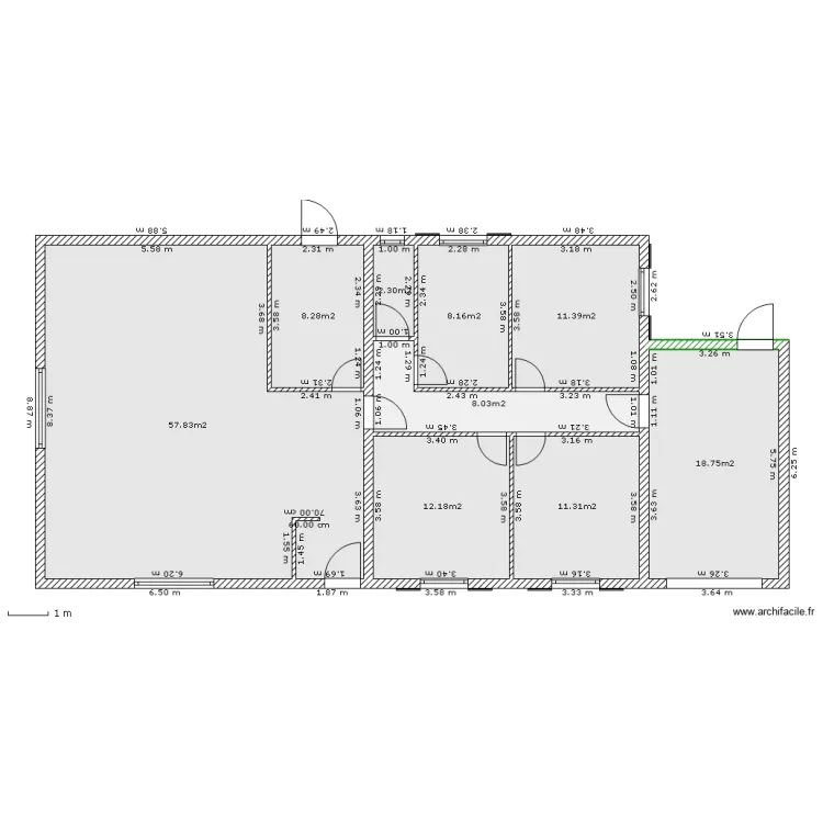 Maison plein pied. Plan de Maison plein pied. Plan de
