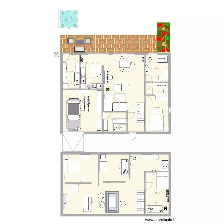 Maison Propal 2 MRF. Plan de 