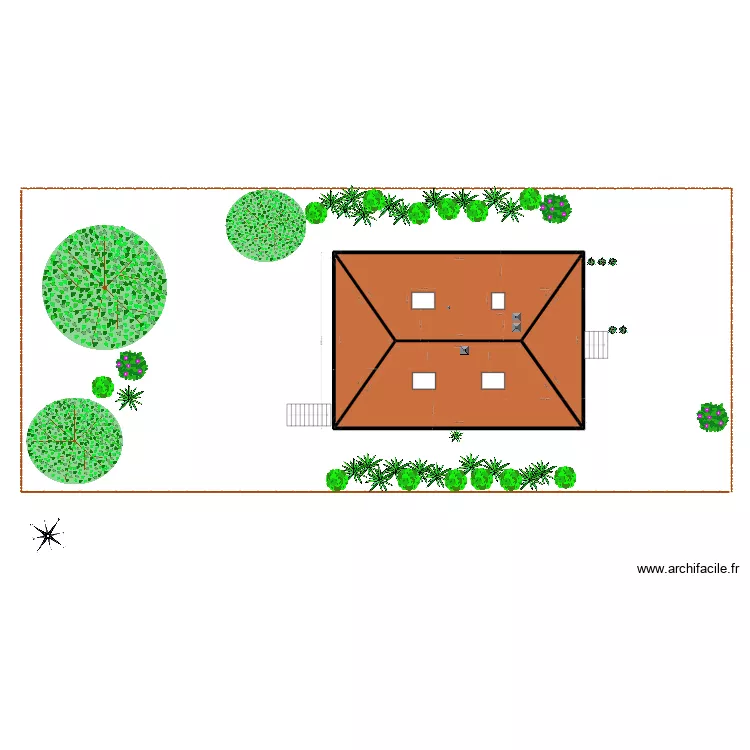 Toiture b&eacute;ranger DPT. Plan de 