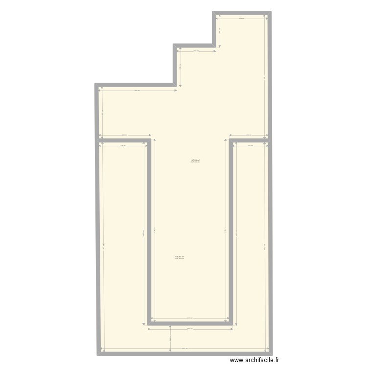 POINCARE GALL R+1. Plan de 2 pièces et 284 m2