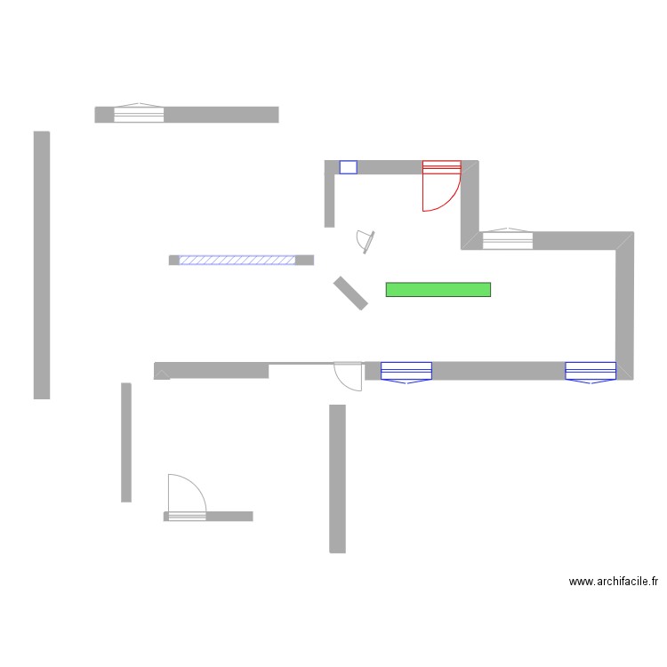 bureau. Plan de 0 pièce et 0 m2