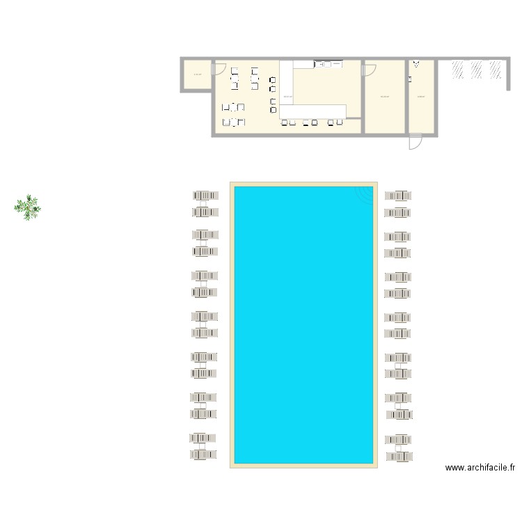 Poolhouse VF. Plan de 0 pièce et 0 m2