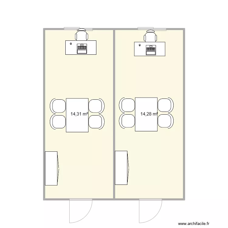 LES ENCHANTES EVELYNE - CHAMEROUSSE. Plan de 