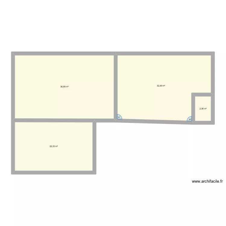 Azo. Plan de 4 Pièces et 94 m² Azo. Plan de 4 Pièces et 94 m²