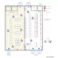DL ASIE - ETAT FUTUR RDC - PLAN C&Ocirc;TE DANS LES TROIS DIMENSIONS