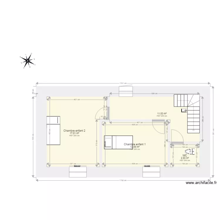 Etage 3 Petit Aulnay. Plan de 