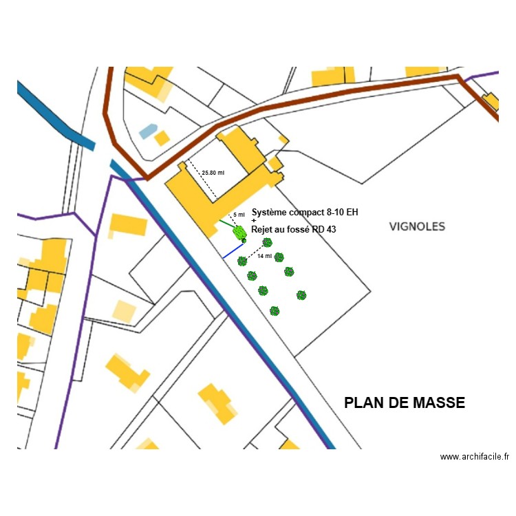 Carté. Plan de 0 pièce et 0 m2