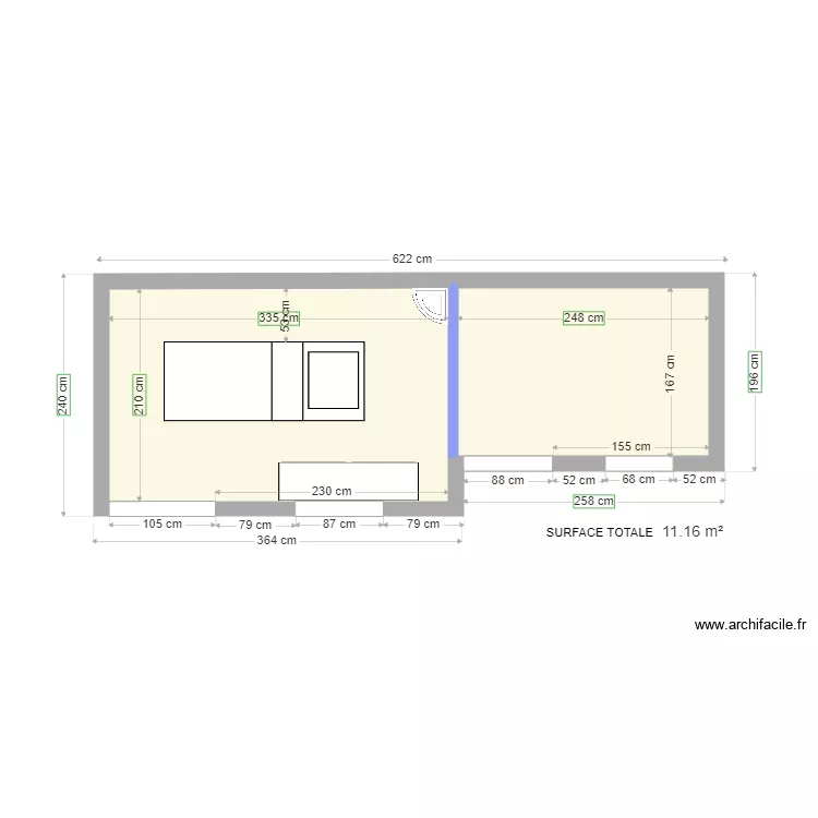 Abri de jardin Placo. Plan de Abri de jardin Placo. Plan de