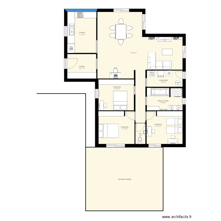 Maison RC terrain 3. Plan de 0 pièce et 0 m2