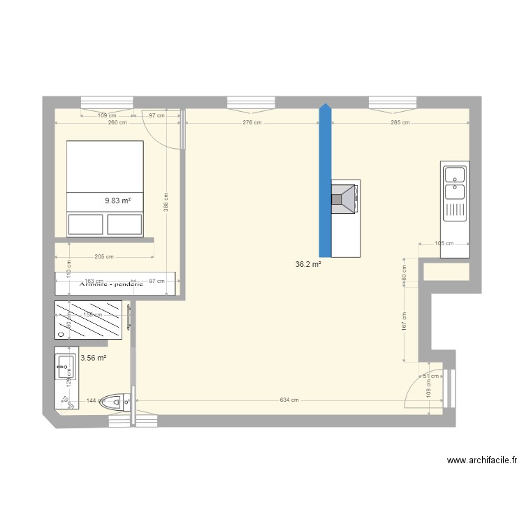 Plan Impasse Delaunay 2. Plan de 0 pièce et 0 m2