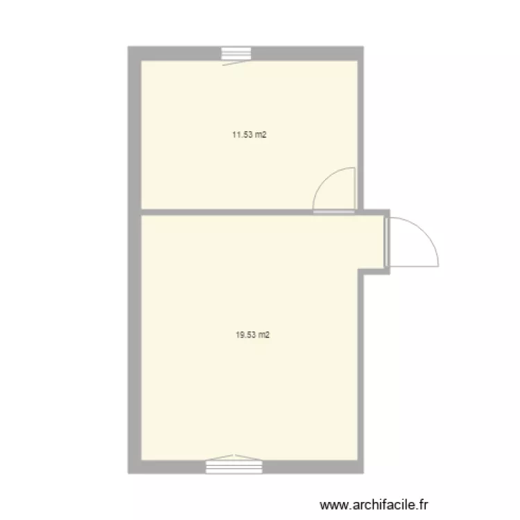 Mise &agrave; jour maison base. Plan de 