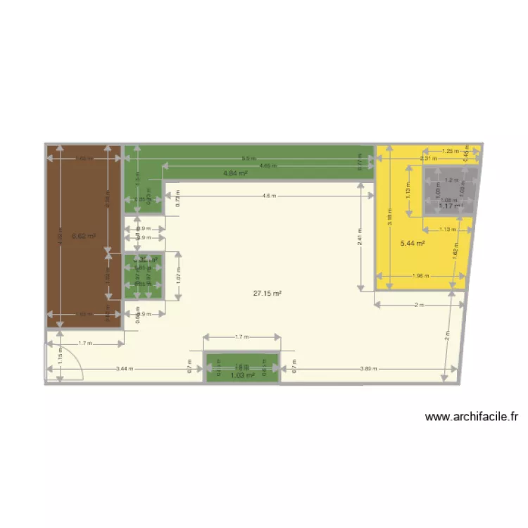 TERRASSE. Plan de 