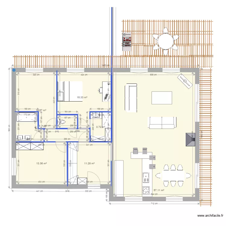 Am&eacute;lie au 1 50 v2. Plan de 