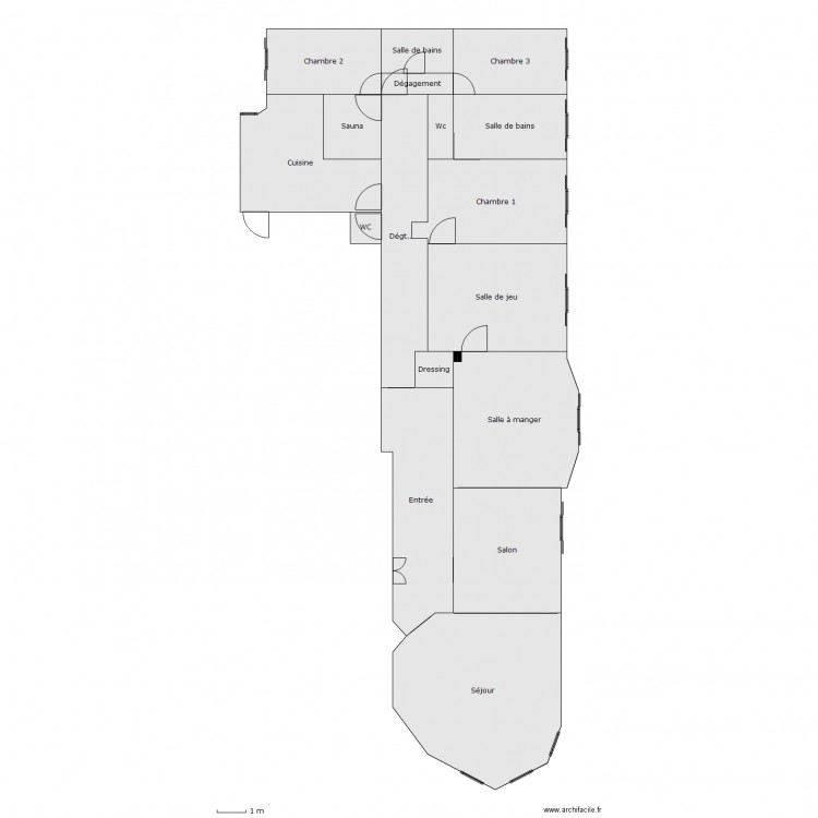 chaussee muette. Plan de 0 pièce et 0 m2