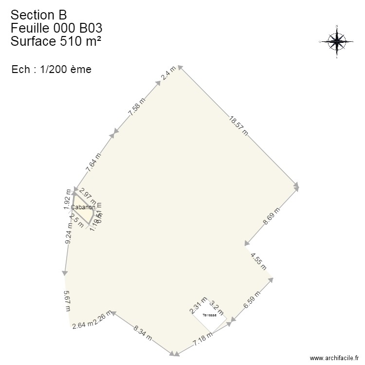 Plan masse existant . Plan de 0 pièce et 0 m2