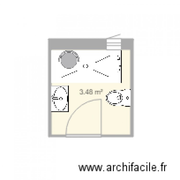 PLAN APRES SDB FAYOLLE. Plan de 0 pièce et 0 m2