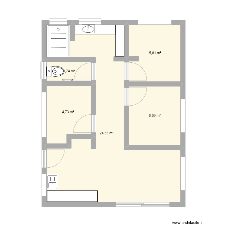 Faaone. Plan de 0 pièce et 0 m2