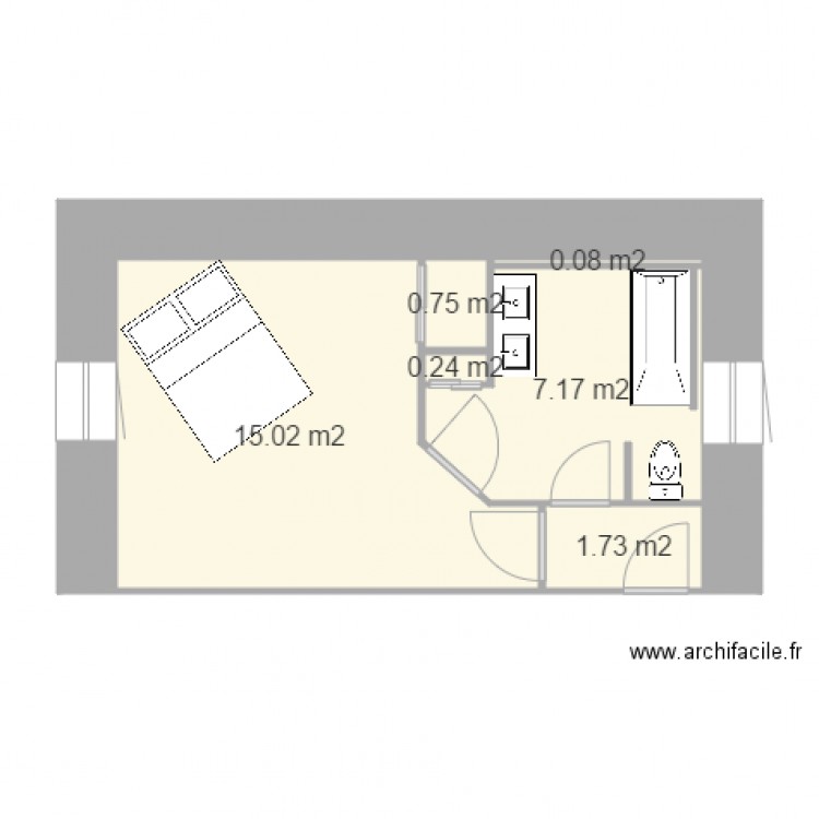 salle de bains 11juin. Plan de 0 pièce et 0 m2