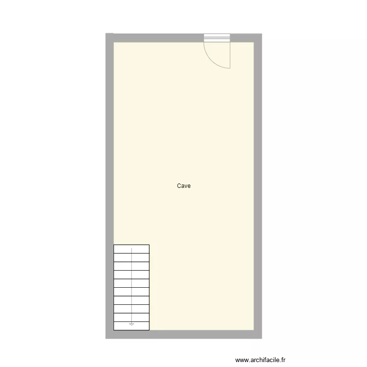 Croquis PIERSON Cave. Plan de 