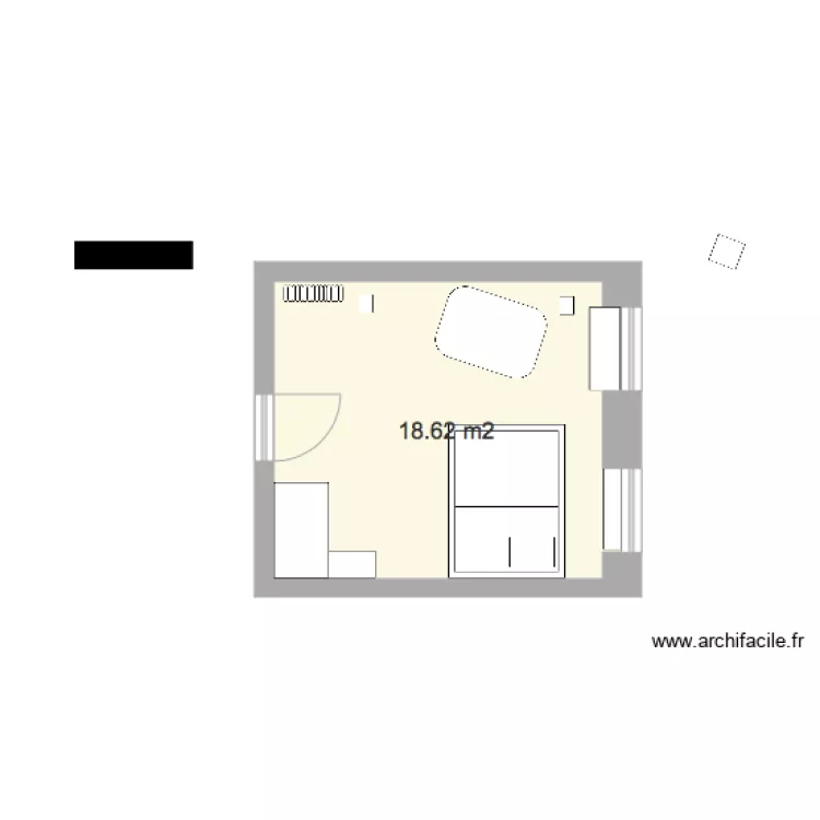 Chambre Etienne. Plan de Chambre Etienne. Plan de