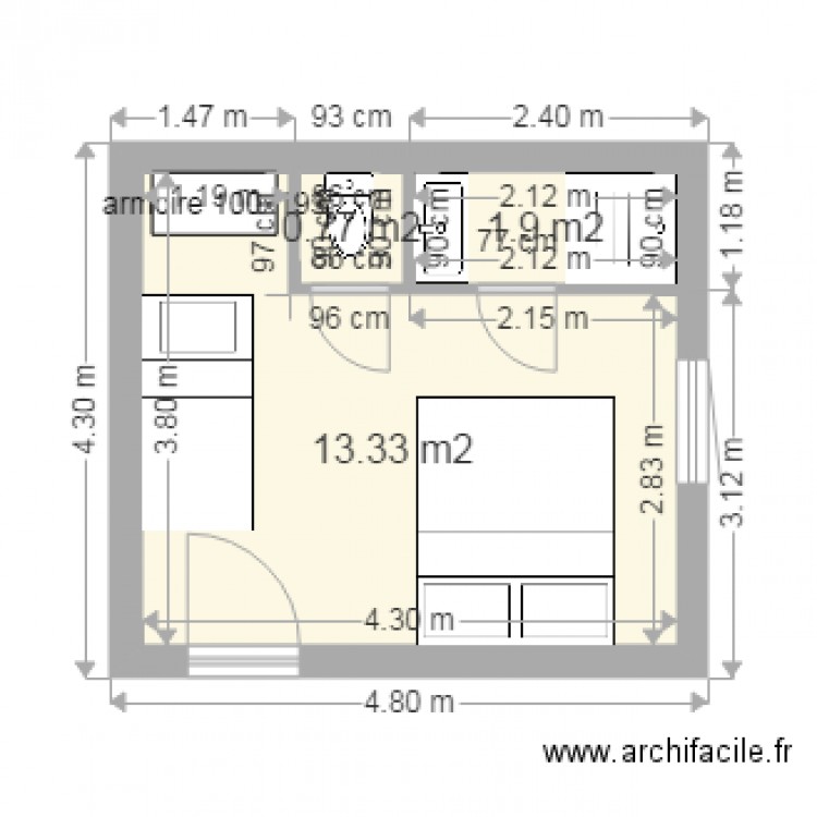 gite n2 agrandissement 3. Plan de 0 pièce et 0 m2