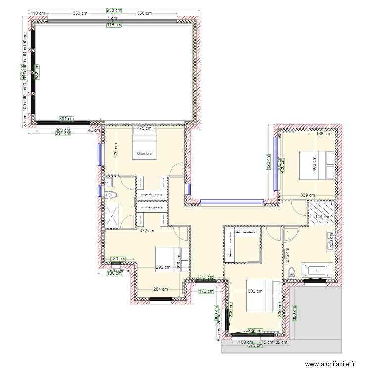 GUEUX ETAGE MEUBLES 1e tranche. Plan de 0 pièce et 0 m2