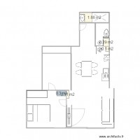 plan SDB entrée et WC séparé couloir plus grand