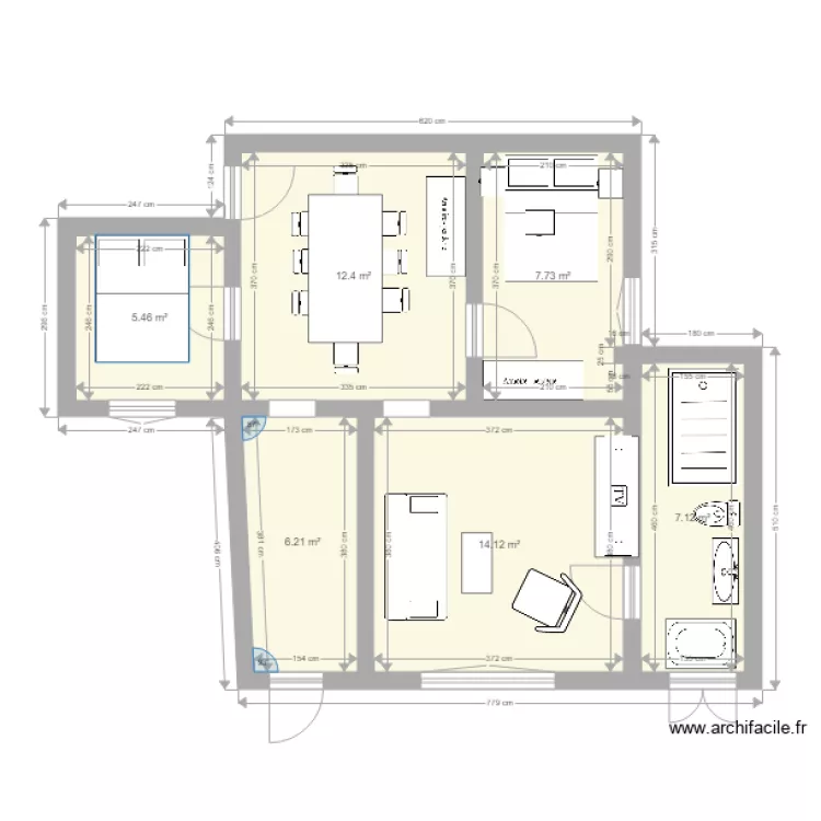 ETAGE 1A. Plan de 