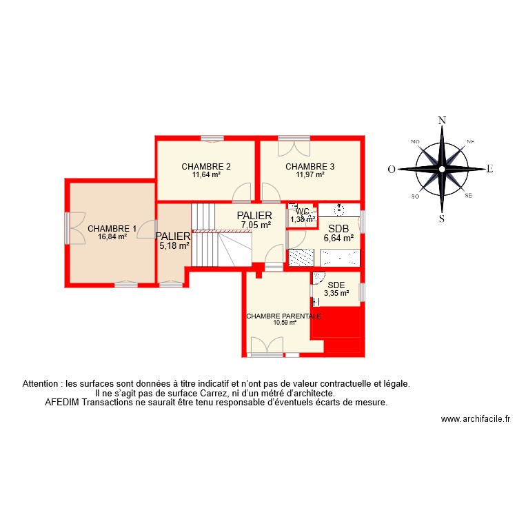 BI 6489 ETAGE VF . Plan de 0 pièce et 0 m2