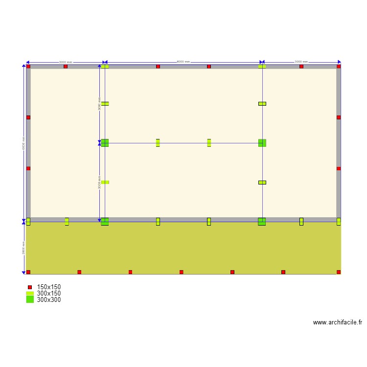 ооо свои сваи. Plan de 2 pièces et 88 m2