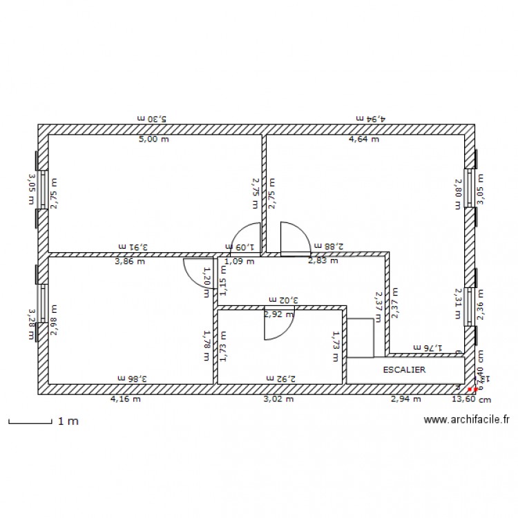 mickaël 1er etage. Plan de 0 pièce et 0 m2