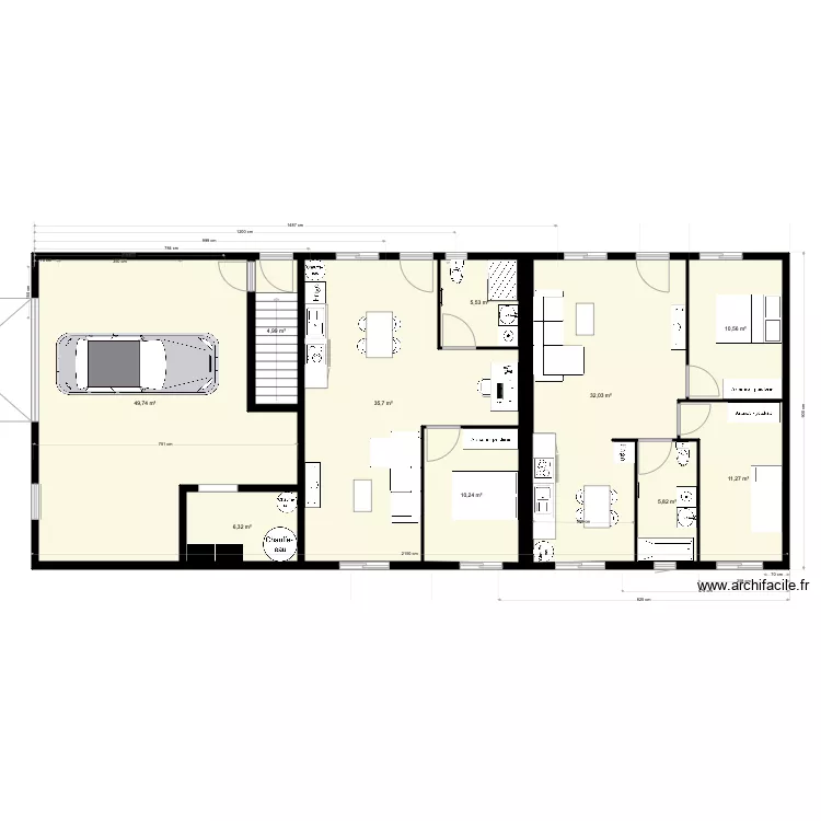 maison  SS2. Plan de 