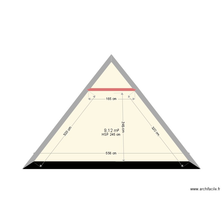 Vue profil 1 étage. Plan de 0 pièce et 0 m2