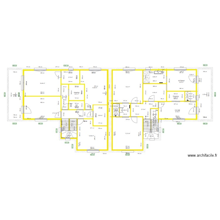 SAINT JULIEN étage . Plan de 0 pièce et 0 m2