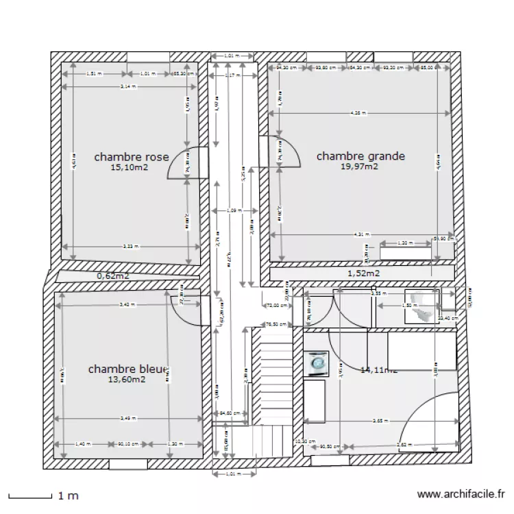 hombourg_1etage_sdb3. Plan de 