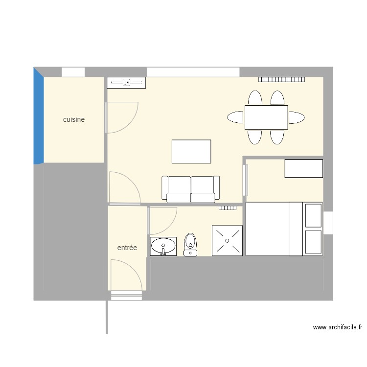 studio st maur modif. Plan de 0 pièce et 0 m2