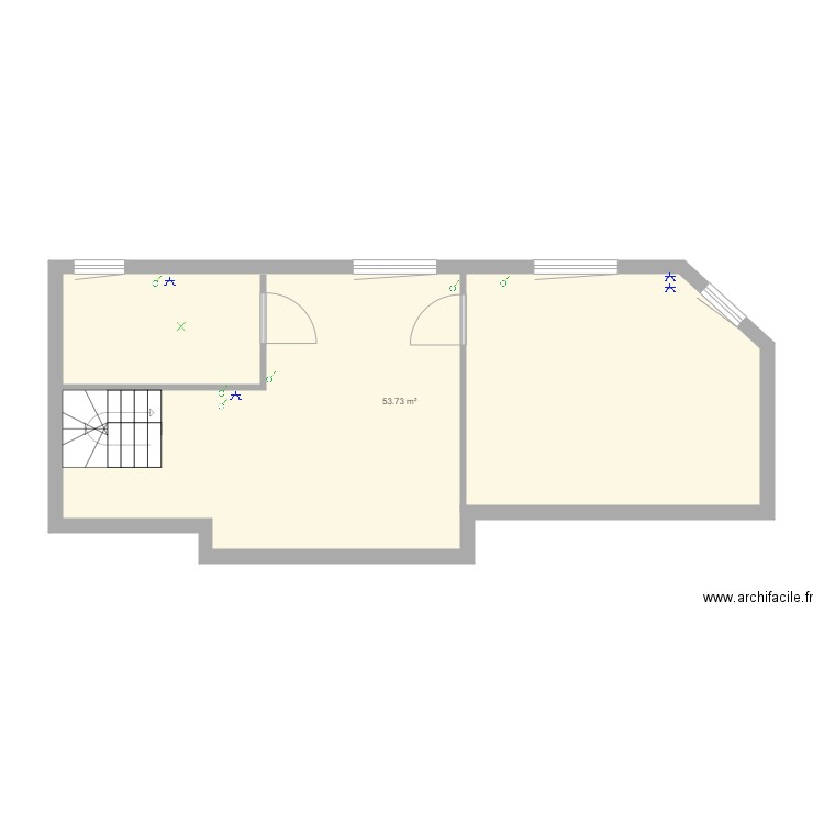 RA1a 1et. Plan de 0 pièce et 0 m2