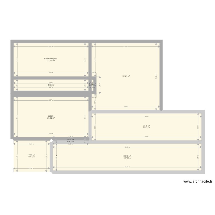 moi. Plan de 0 pièce et 0 m2